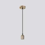 Decorative Chandelier, Copper Color, Dimensions 40x60 mm, Cable 150 cm, Single Bulb