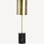 إضاءة مودرن بتصميم فريد، مقاس 12.7×12.7×45.7 سم، لون نحاسي مع اسود 