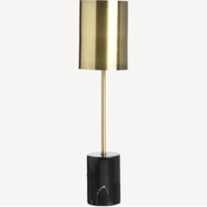 Table Lamp Modern Design 12.7×12.7×45.7 cm Copper Black | Abyat Company