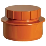 UPVC Pipe Access Plastic Plug Size 110 mm, Length 80 mm, Orange Color | Cosmoplast Company