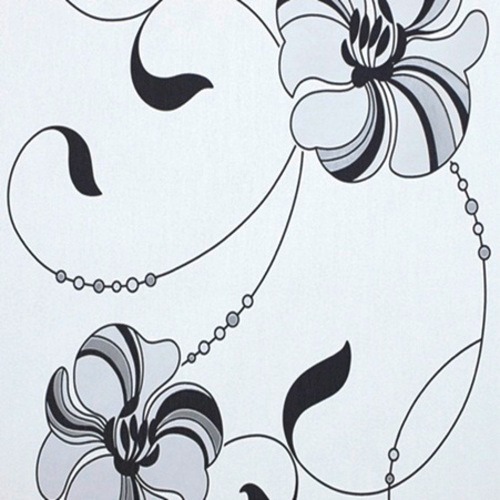 Wall Covering Collection Aruba 5 m² White and Black, Product Code 5716-15 | YT-41675032