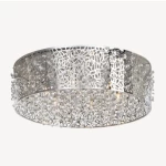 Decorative Neptune Ceiling Light, Chrome Color, Dimensions 55 x 55 x 16 cm