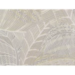 Leaf patterned wallpaper, pale beige color, length 10 m, width 0.53 m, model 221312  