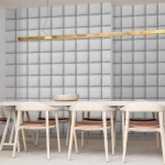 ورق جدران تصميم ثلاثي الابعاد مقاس 10م×0,53م، لون رمادي