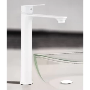 Washbasin Faucet Long White | Algafary Sanitary ware