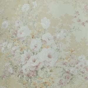 Rose wallpaper, beige length 15.6 m, width 106 cm 