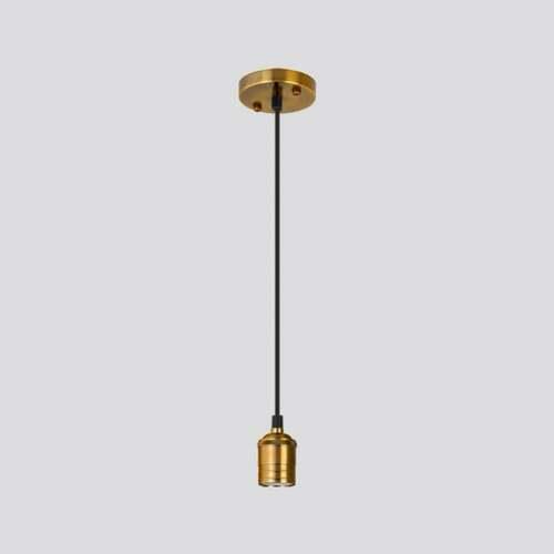 Modern Ceiling Pendant 40x60 mm, Gold Color, Cable 150 cm, Single Bulb | 