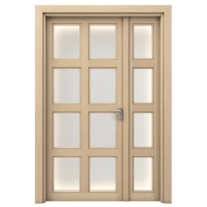 Wood Plastic Composite (WPC) One and a Half Door 160×235 cm, 6 cm Thickness, Beige | GPR05