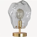 Gold Table Lamp, Size 30x25x30 cm, Gold Color