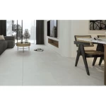 Matte floor tiles, 10 mm thick, 60 x 60 cm, light gray color |  Saudi Ceramics