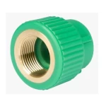 PPR Adapters with Female Thread Modern Technology  Size 50 mm × 1 1/2 Inch Diameter 67 mm Color  Green