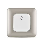 مفتاح جرس مفرد 10 أمبير، لون تيتانيوم، 7×7 سم، 250 فولت | سبكترا