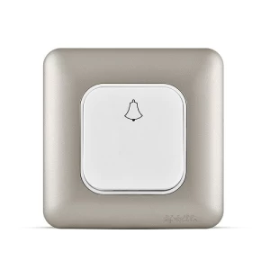 Bell Switch 1 Gang 10 Amp 7x7cm Titanium Color, 250V | Spectra