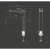 Washbasin Mixer Length 29.7 cm, Width 20.5 cm, Shiny Chrome | Hatch Company - Image 2