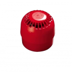  جهاز انذار بدون فليشر، لون احمر، القطر 115ملم، الارتفاع 38 ملم