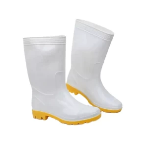 Rubber Safety Shoes Size 41, Weight 1.4 kg, White, Slip Resistant, 200 Joules Impact Protection | Advanced Castle