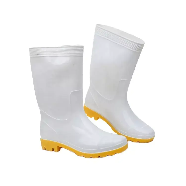 Rubber Safety Shoes Size 41, Weight 1.4 kg, White, Slip Resistant, 200 Joules Impact Protection | Advanced Castle