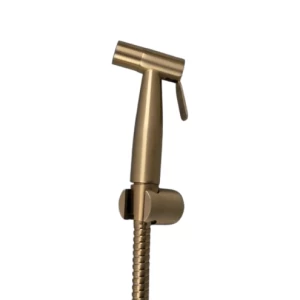 Practical Bidet Spray Mixer Stainless Steel 304, 1.2m Hose, 7.5×13.1 cm, 15 Bar, Matte Gold | 