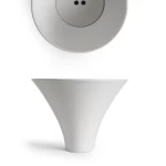 Ceramic Over Counter WashBasin Round shape, 40 cm Matte White color