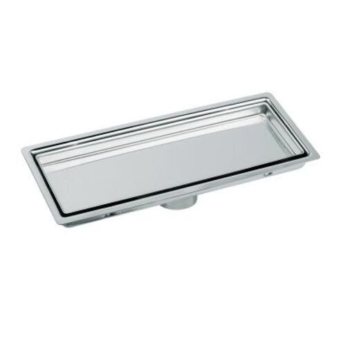 صفاية أرضية للحمام ستانلس ستيل 30×10 سم لون فضي | N116.505-2
