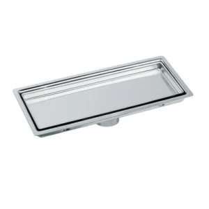 صفاية أرضية للحمام ستانلس ستيل 30×10 سم لون فضي | N116.505-2