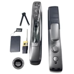 Electronic door handle, silver color