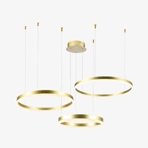 Modern Moon Beam Chandelier Luxury Design, Size 64 x 15 x 64 cm, Gold Color | Abyat Company