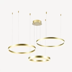 مون بيم ثريا مودرن تصميم فاخر، مقاس 64 ×15 ×64 سم، لون ذهبي | شركة ابيات