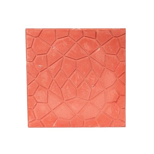 Cement Floor Tiles 40x40 cm, Height 5 cm, Light Red | Al Sarif Building Materials