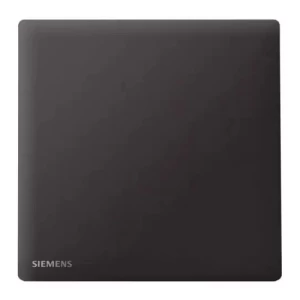 مفتاح وسط مفرد 10 امبير، مقاس 86×86 مم، اسود، 250 فولت | Siemens (Delta Peleus)
