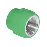 PPR Coupling With Brass Insert Al-Jawdah Company Size 20 × 1/2 mm Thickness 5 Color  Green