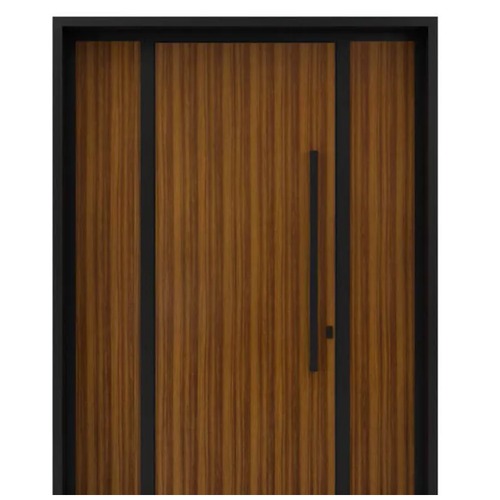 Aluminum Gate Exterior Entryways Weather-Resistant Black with Brown, Model 82 | 