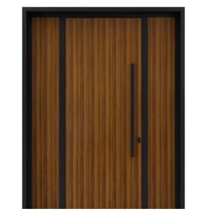Aluminum Gate Exterior Entryways Weather-Resistant Black with Brown, Model 82 | 