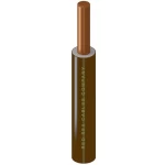 6mm Solid Copper Electrical Wire 450/750V, PVC 70°C Insulated, Brown Color, 100 Yards | RESCAB