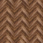 Parquet Flooring HDF, 8mm Thickness, Dark brown Color, Model  LEO-002B-12