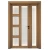 باب ثنائي خشبي كلاسيكي، لون بنى، مقاس 160 × 235 سم، رقم الموديلGPR07