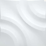 3D Decorative Wall Sheet, Height 50 cm, length 50 cm, white color | Zakharef company