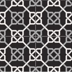 بلاط بورسلان مقصوص ابعاد 16.5×16.5 سم لون اسود | مؤسسة الحمدان للسيراميك
