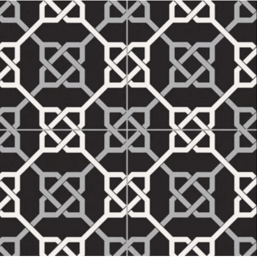 Cut Porcelain Tiles 16.5x16.5 cm Black Color | Hamdan Ceramics Foundation
