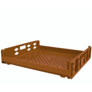 HDPE Plastic Container for Fish 75x65x15 cm Brown Color | AL-FURIDI FACTORY FOR PLASTIC INDUSTRIES