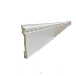 Fiber wall skirting, dimensions 240x12 cm, white color, model FIB-120