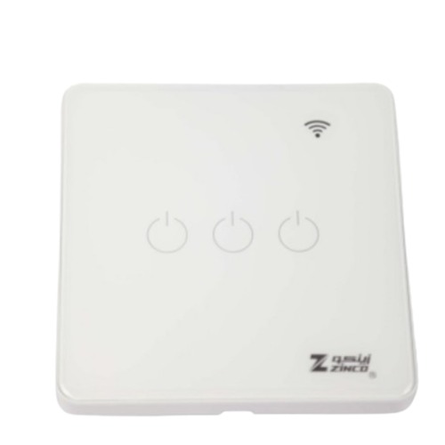Smart Triple Switch 1000 Watts Load 7x7 cm White | Matkel Store