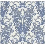 ورق جداري كلاسيكي طول 10 م، عرض 0.70 م، لون ازرق،  موديل 15065