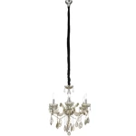 Classic Crystal Chandelier, Dimensions 55 x 55 x 54 cm, golden Color