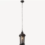 هيدرا إضاءة معلقة خارجية أسود، مقاس 17.5 ×17.5 ×36.8 سم