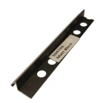 Aluminum Corner End Accessory, 240 cm Length, 1.5 cm Height, Matte Black Color