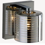 Modern Wall Strip One Bulb, 12 cm Length, 13 cm Width, Gold | Silver