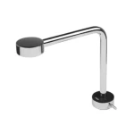 Chinese Washbasin Mixer, Shinny Chrome Color, Depth 20 cm, Height 23.3 cm