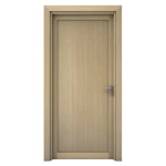 باب بريميوم خشب طبيعي، مقاس 235 × 115 سم، لون بيج، سماكة 6 سم، موديل TR17