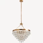 Classic Ceiling Light Stylish Design, Copper Color, Size 58x58x32 cm